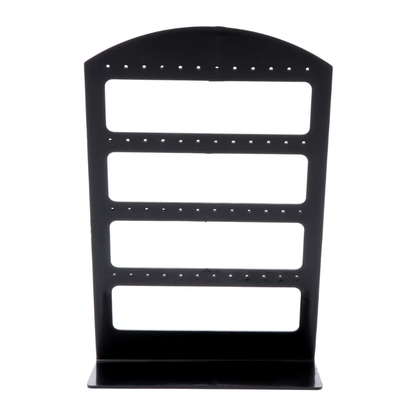 

48 Holes Jewelry Organizer Stand Holder Plastic Earring Black Pesentoir Fashion Earrings Etagere Display Rack