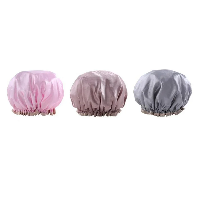 Милые толстые женские шапочки для душа дома двухслойные ванны взрослых