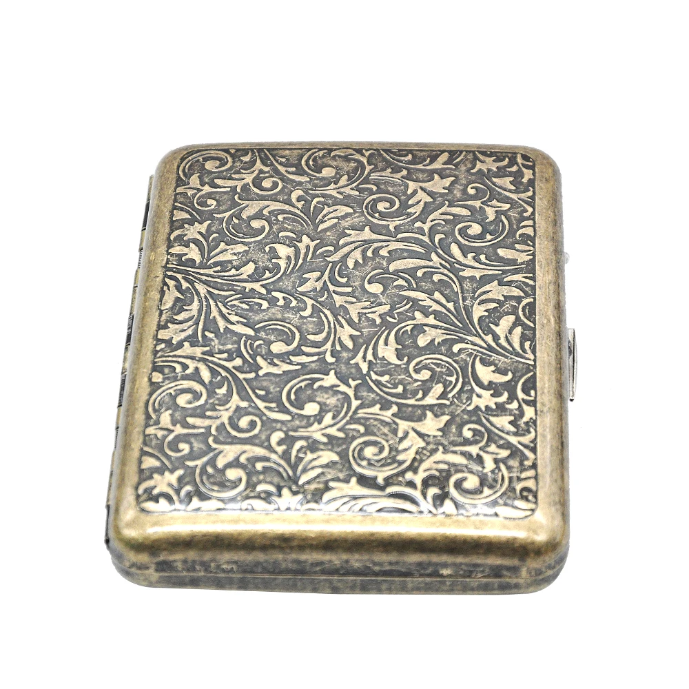 HORNET в винтажном стиле бронзовый металлический чехол для сигарет (90 мм * 70 мм) с