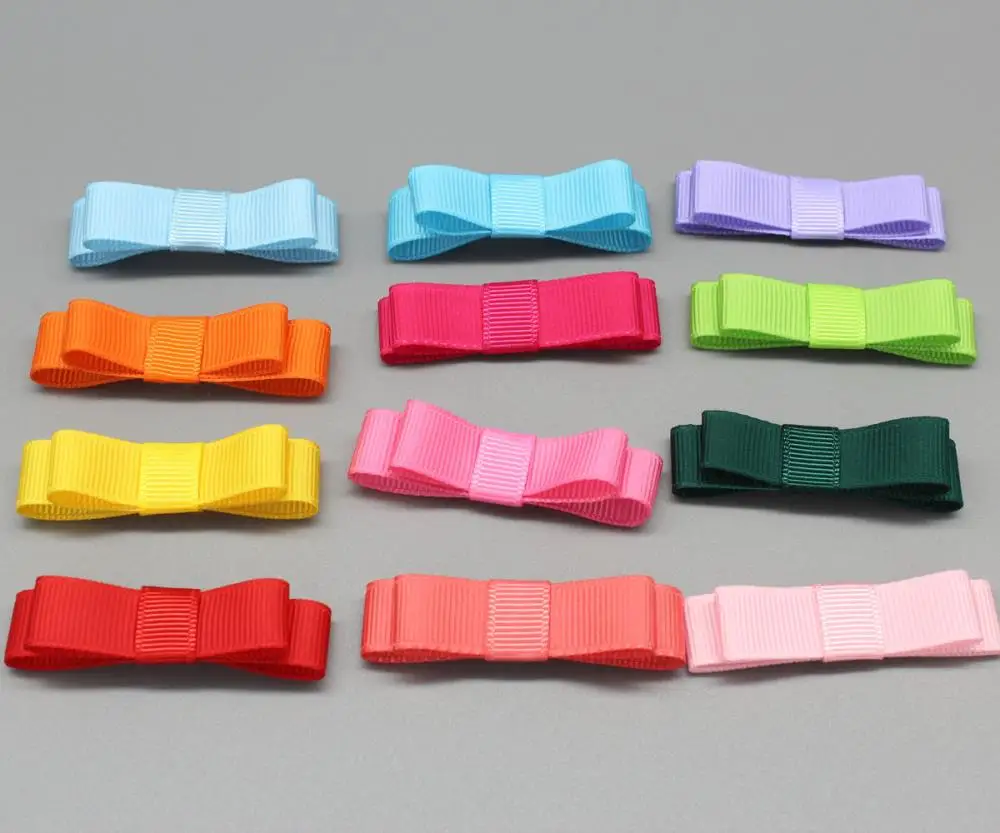 120 шт 2 дюйма ручной работы банты для волос из корсажной ленты набор маленьких