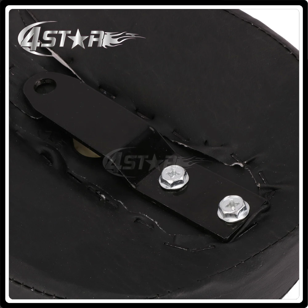 Мотоциклетное Черное Кожаное мягкое поролоновое заднее ПАССАЖИРСКОЕ СИДЕНЬЕ