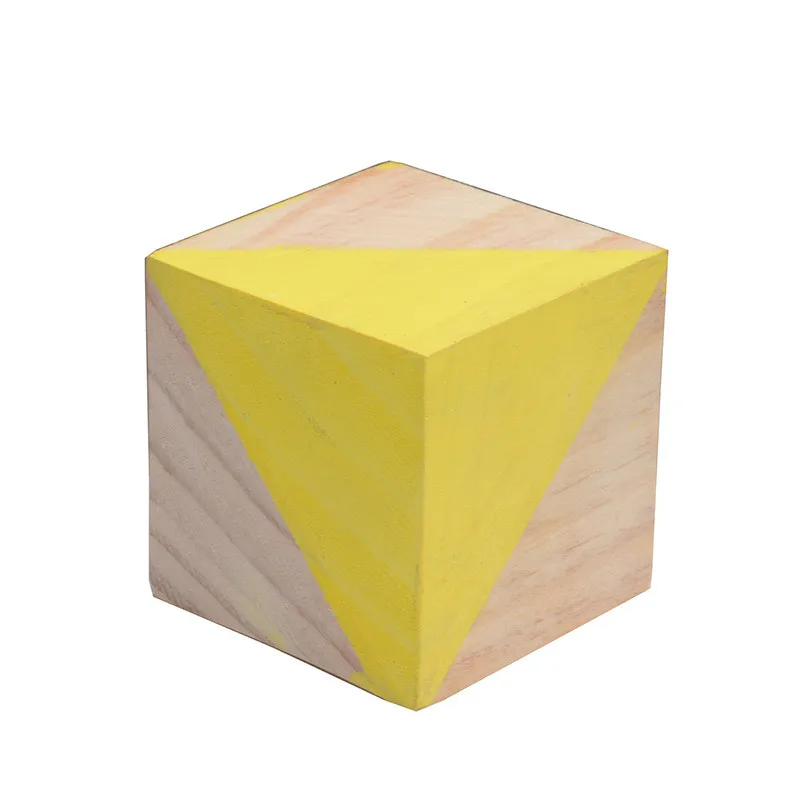 INS Nordic Style Block home decoration accessories Ornaments Children Room Wood Home Decor Photography Props Figurines | Дом и сад