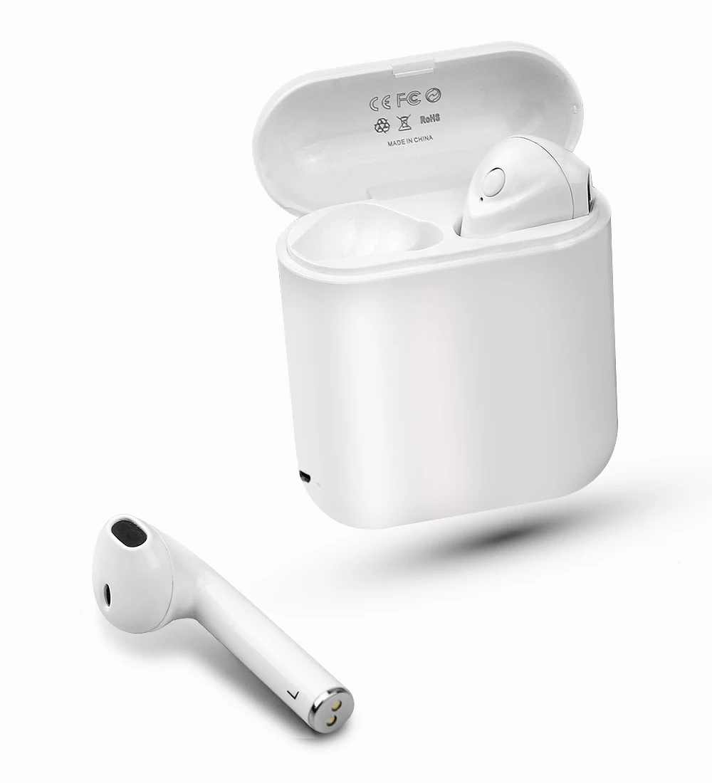 T7 TWS Беспроводные Мини Bluetooth наушники для iPhone с зарядной коробкой стерео спортивные с микрофоном наушники Hifi