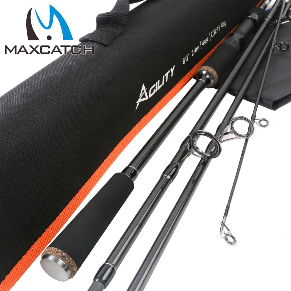 Maximumcatch ловкость спиннинг 8' литье вес 15 40 г 4Sec быстрое действие удочка|fly rod 4|rod