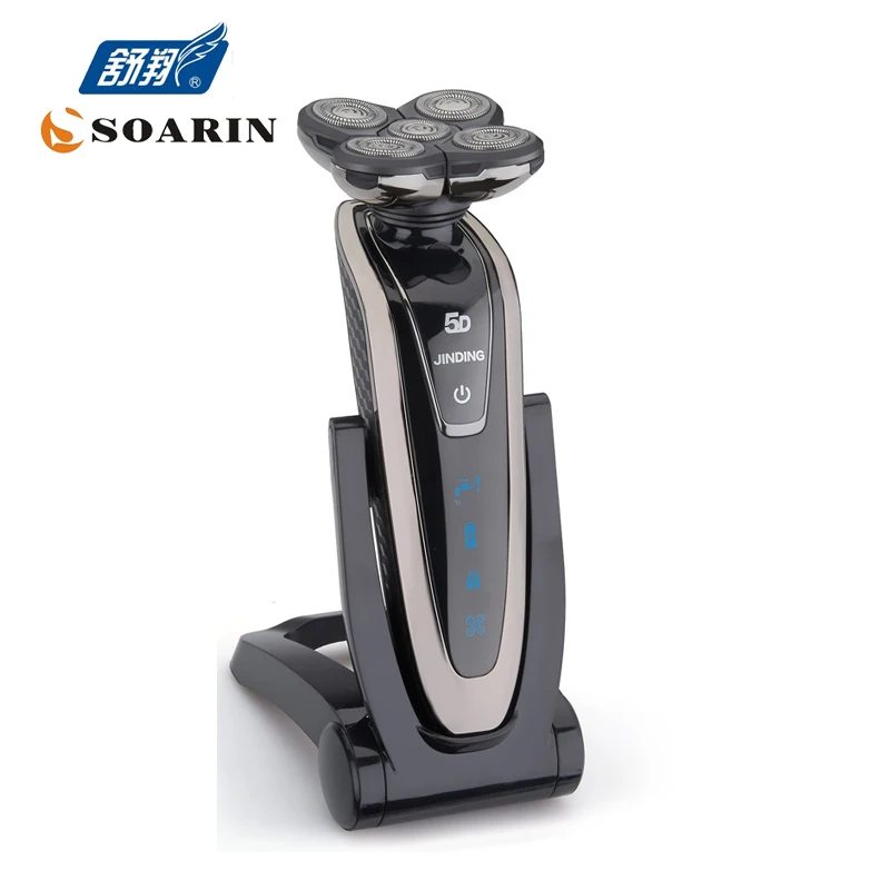 Электробритва JINDING для мужчин перезаряжаемая бритва синего золотого или