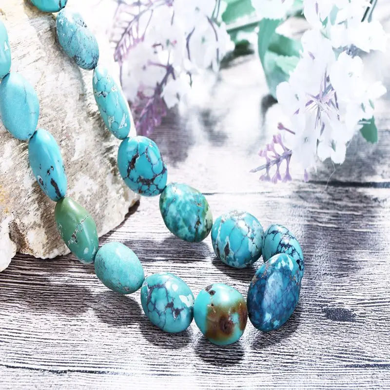 Натуральный камень бирюза мода ювелирные колье, браслет, женщин кулон necklace.397mm, 84.4 г