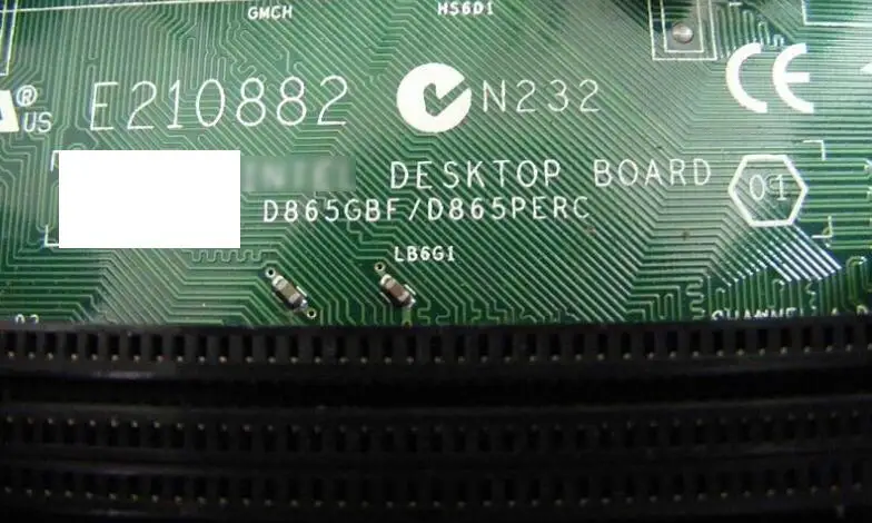 Оригинальная материнская плата D865GBF D865GBF/D865PERC 865 Промышленная с ЦП ОЗУ VGA 6 * PCI IPC 100%