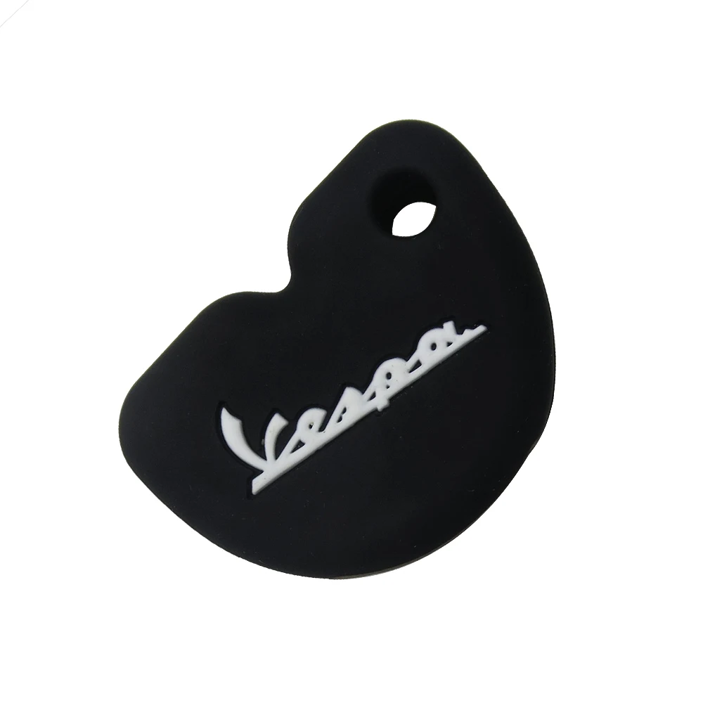 OkeyTech стильный силиконовый резиновый чехол для ключей Vespa Enrico Piaggio GTS300 LX150 fly 125 3vte Gts 200 ключ для мотоцикла - Название цвета: Black White