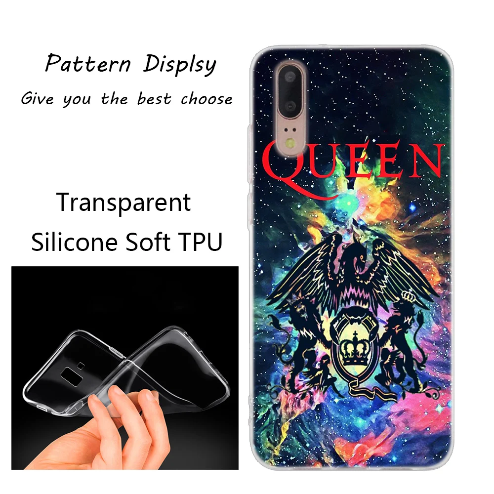 Горячая queen полоса Мягкий силиконовый чехол для телефона, для huawei P30 P20 P10 P9 P8 Lite P30 P20 мини-видеокамера-регистратор с креплением к P Smart плюс Модный чехол с принтом" - Цвет: 007