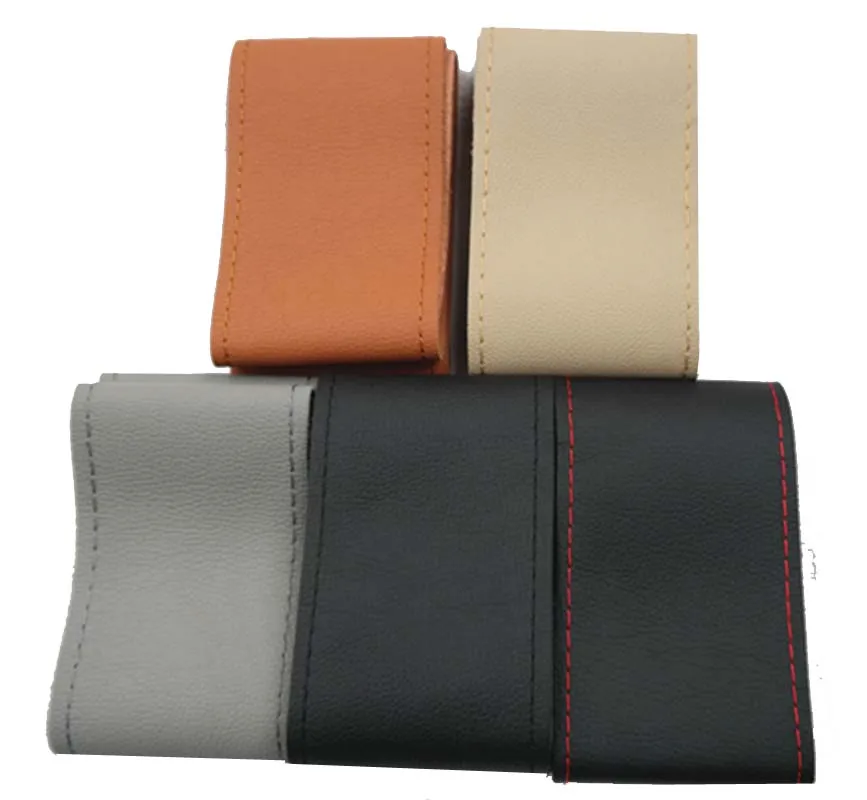 Воловья кожа Чехол рулевого колеса автомобиля DIY рулевое колесо гоночные Чехлы