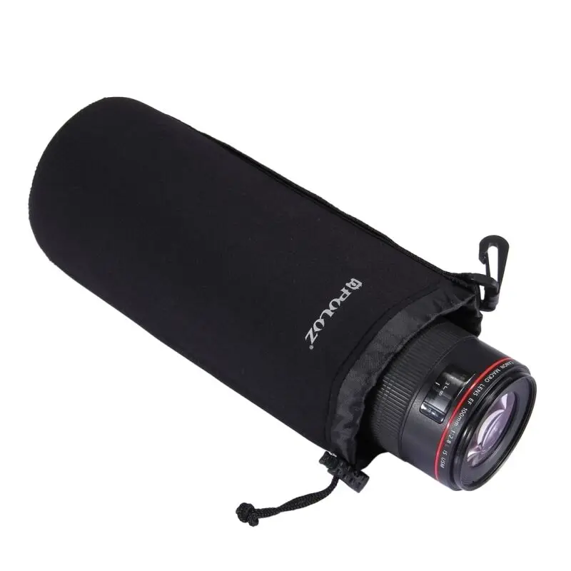 PULUZ Универсальный неопреновый защитный чехол для объектива с крючком Canon Nikon Sony |