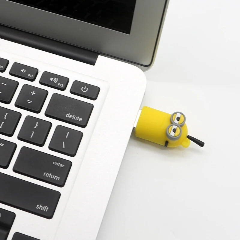 Retobo Usb 2,0, USB флешка, 32 ГБ, флеш-накопитель, 64 ГБ, последняя новинка, Миньоны, милый смайлик, 4 ГБ, 8 ГБ, 16 ГБ, мультяшный, Мини, портативный, водонепроницаемый