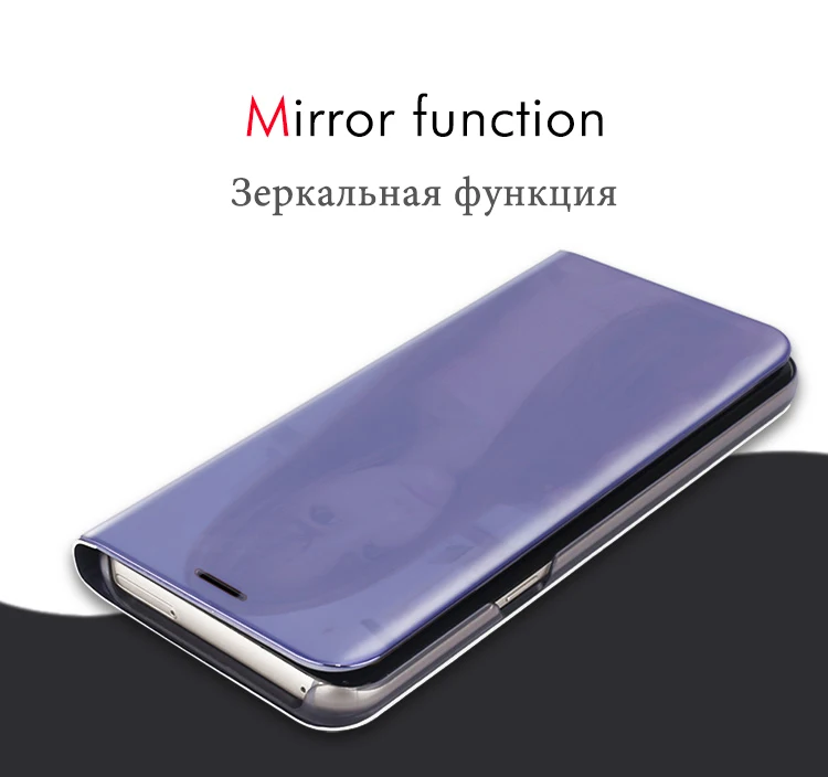 SIXEVE зеркало Стенд флип чехол для iPhone X 8 7 6 S плюс Посмотреть Смарт Кожаный