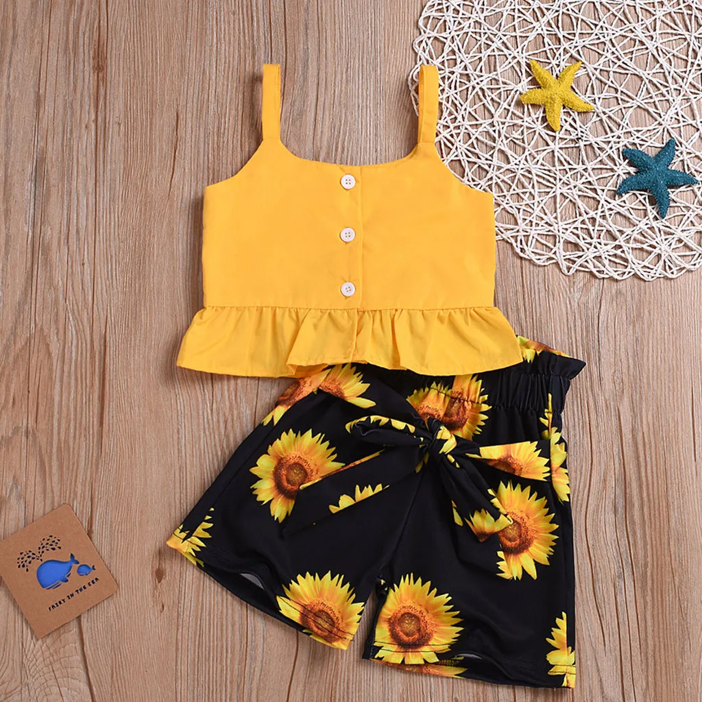 Комплекты для детей повседневный модный однотонный жилет без рукавов с оборками