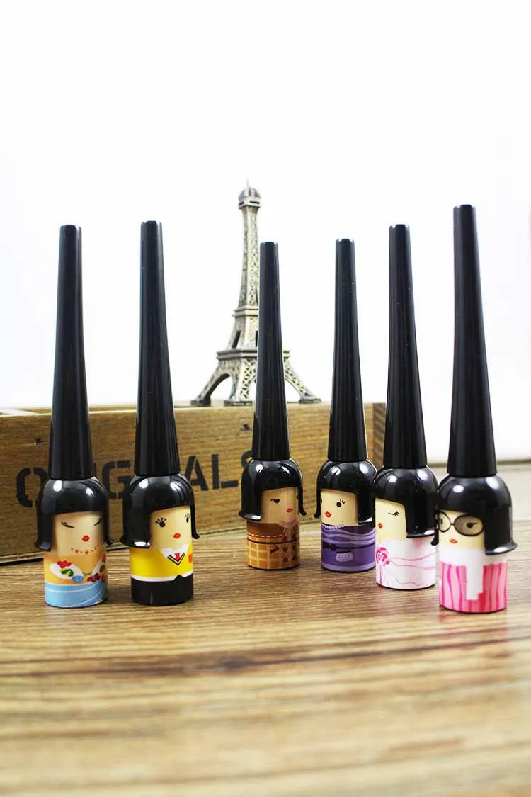 Новая женская косметика для ухода за глазами милая черная водостойкая жидкая