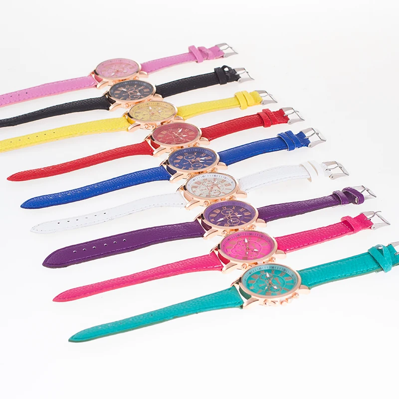 Новинка 2019 известный бренд золотые повседневные кварцевые часы geneva женские с