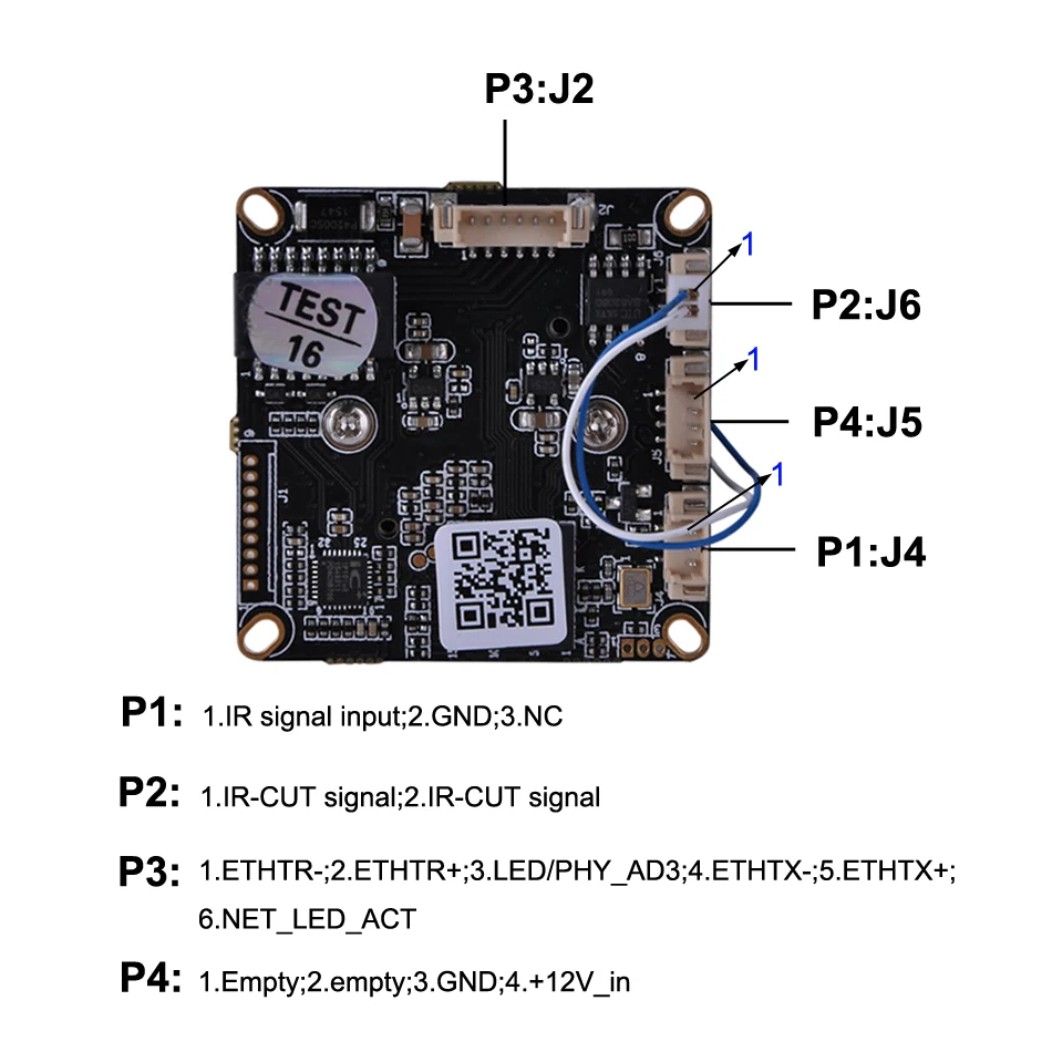 1 0 Мегапиксели CMOS ONVIF IP Камера модуля 720 P доска через Чип XM510|ip camera board|onvif ipcamera board |
