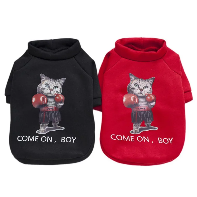 Cheap Pet Dog Clothes Funny Cat/dot Pattern For Dogs Costume Chihuahua Cat Roupa Cachorro Shirts Winter Pullover | Дом и сад