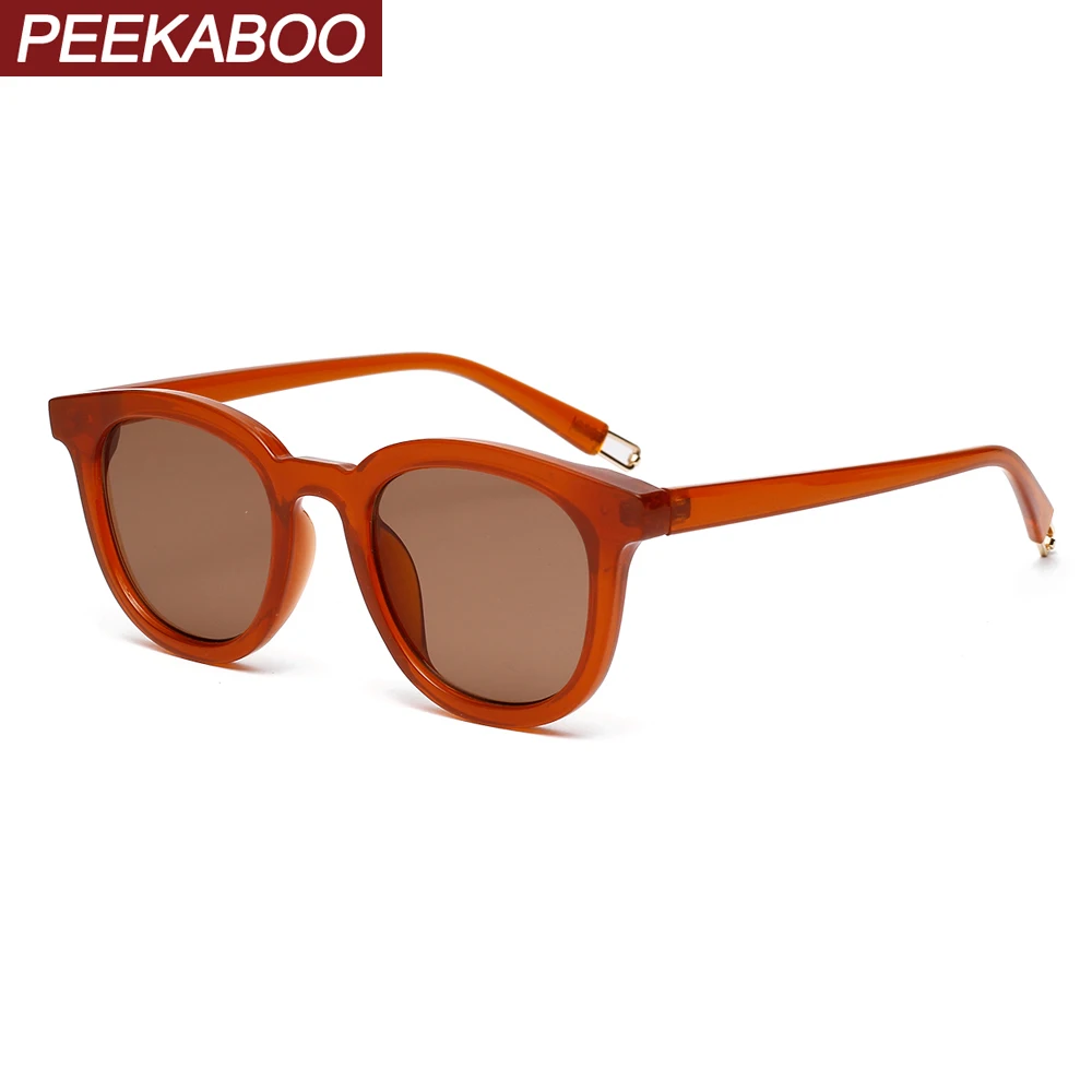 Peekaboo классические ретро солнцезащитные очки коричневые женские летние стильные модные очки маленькие квадратные солнцезащитные очки для женщин черный леопард