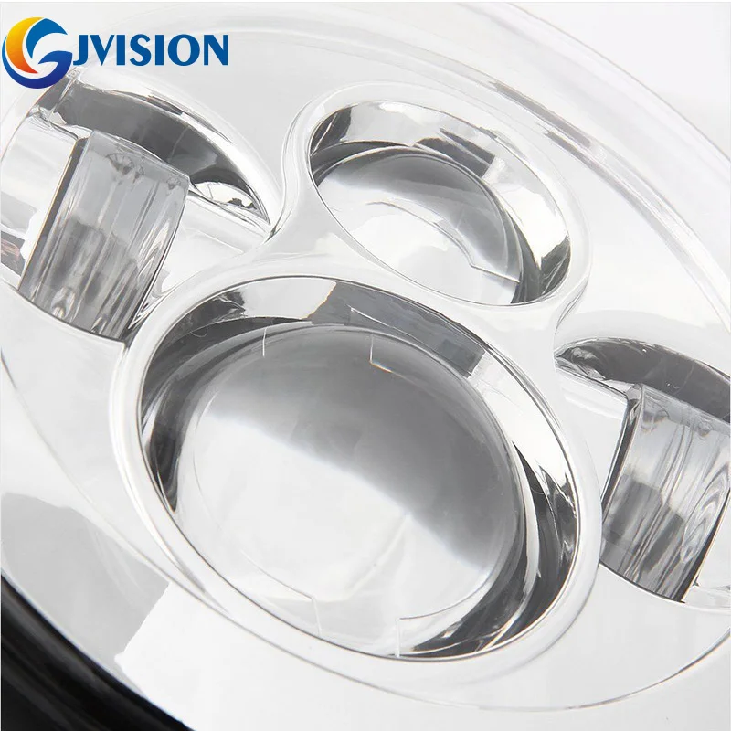 Хромированные аксессуары для мотоциклов 7 дюймовый светодиодный налобный фонарь