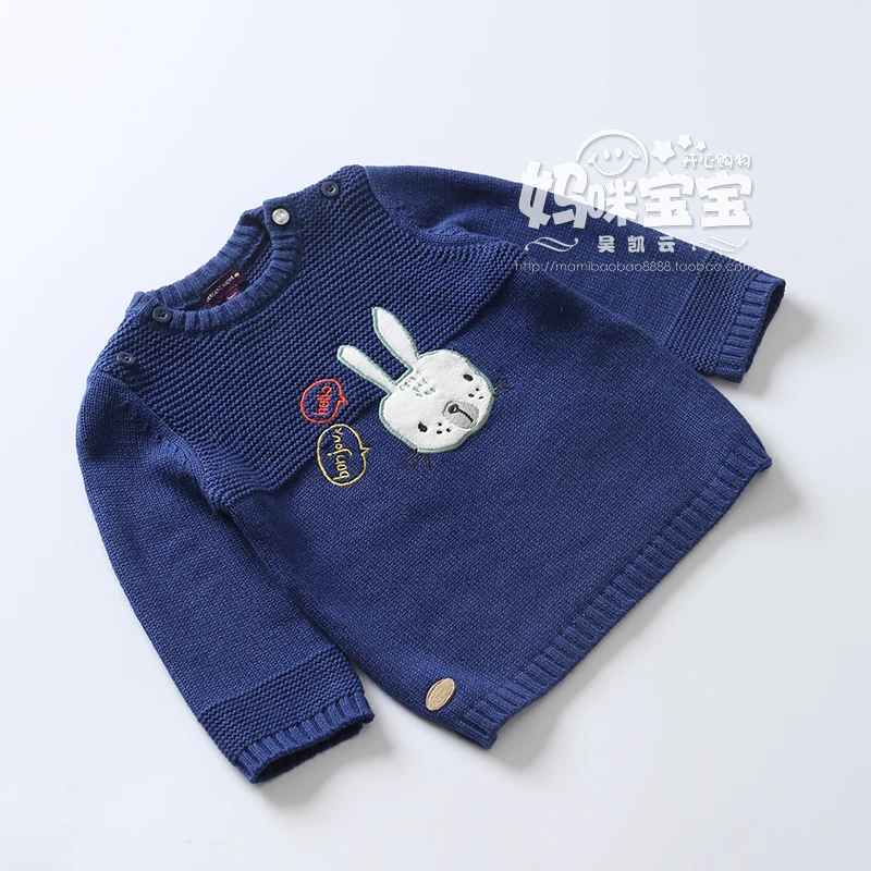 Детские свитер для девочек 2017 г. весна-осень Новое поступление маленьких Круглый