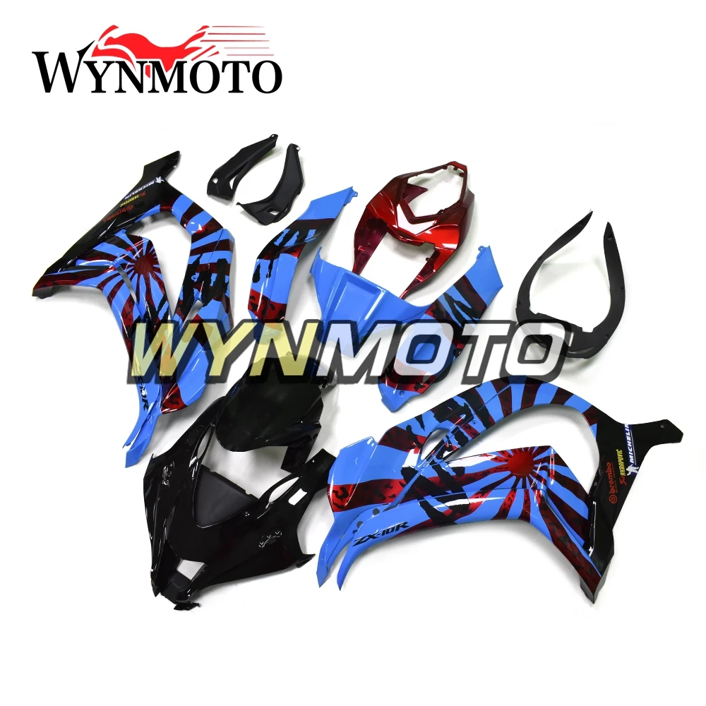 

Complete Fairings For 2016-2017 Kawasaki ZX-10R ZX10R 16-17 Year Injection ABS Plastics Bodywork Kits Blue Candy Red Covers