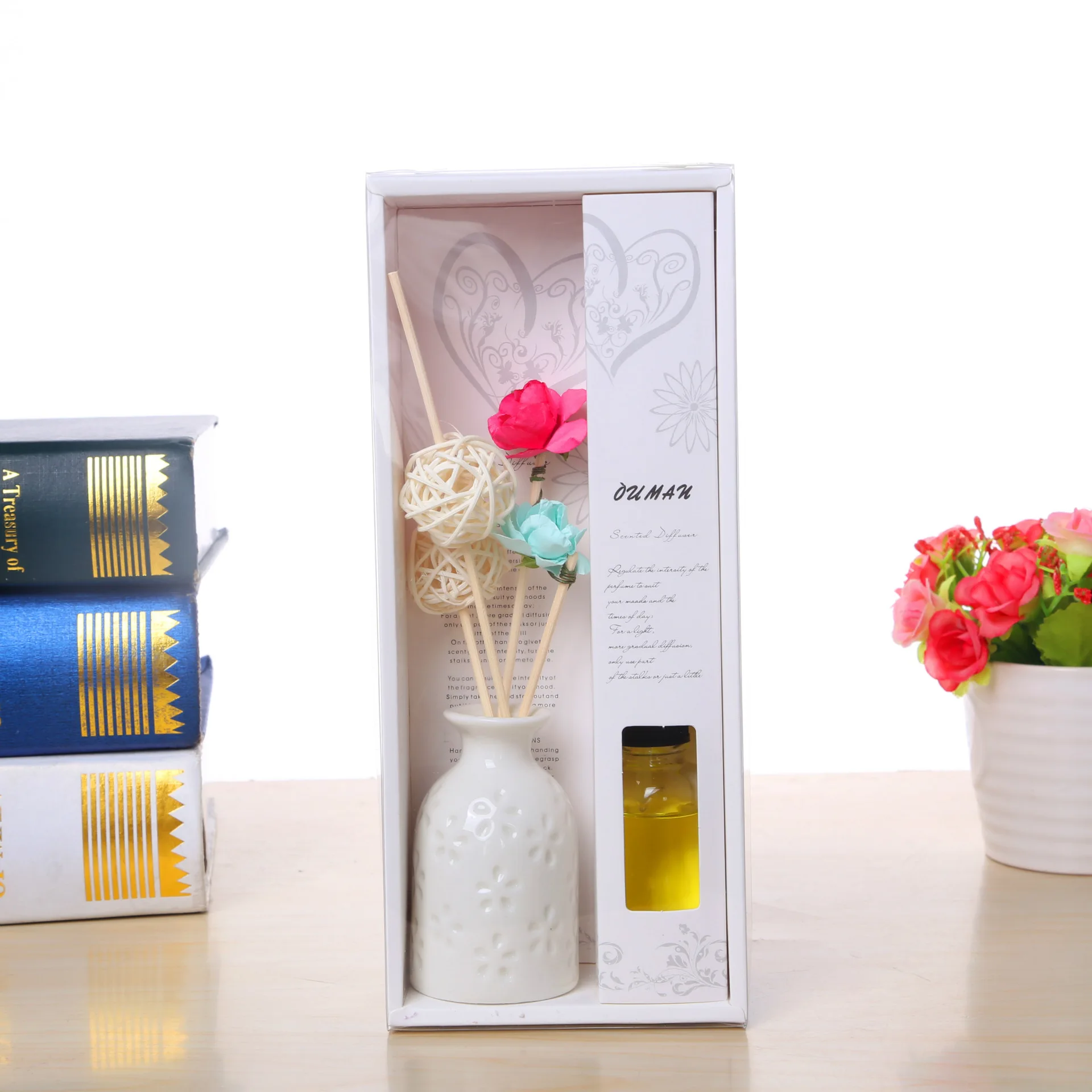 Reed diffuser наборы идеальный парфюм hot продажа не каминные приборы белая