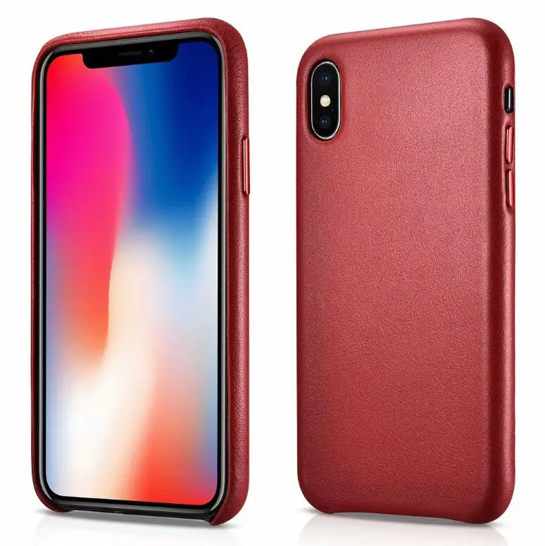 Red Роскошный чехол из натуральной кожи для iPhone 11 Pro Max iPhone XS чехол для Max XR чехол для телефона защитный чехол - Цвет: Red