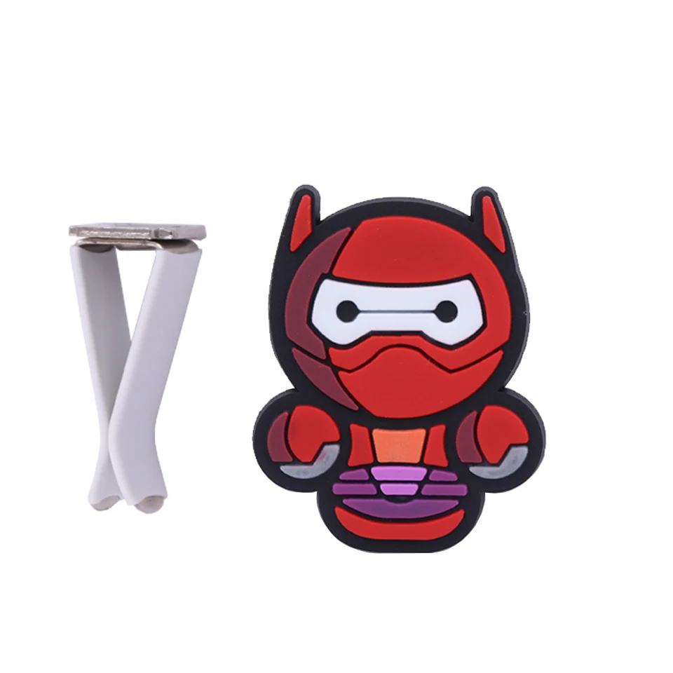 Baymax-A Cartoon Air Freshener Styling perfumes The Avengers Marvel Style Star Wars Iron Man Captain Auto Air Condition Vent Outlet Clip - Название цвета: Baymax-A