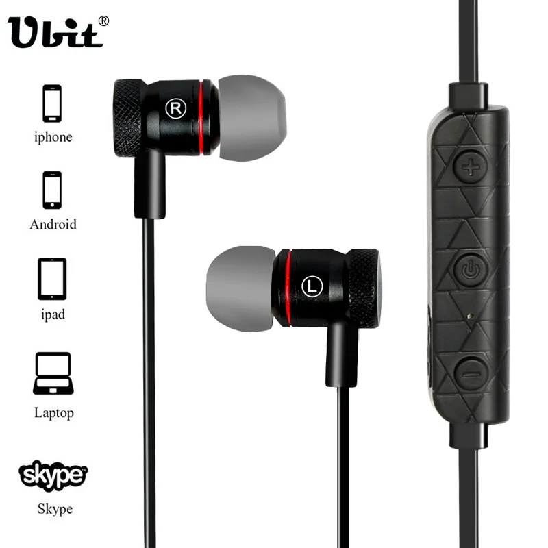 Ubit Smart Bluetooth Earphone Wireless Sport 4.1 In-ear Stereo Music Earphones M9 With Microphone Headsfree | Электроника