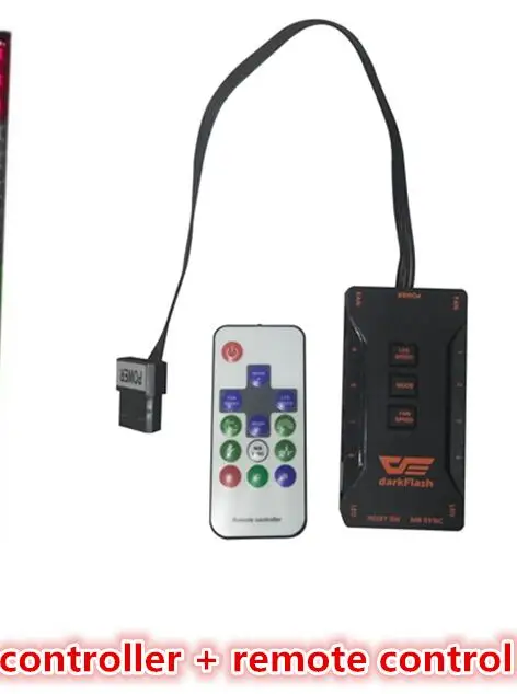 Controller remote Darkflash dr12-pro 3 P-5 v AURA SYNC компьютер ПК охлаждающий вентилятор RGB Регулировка 120 мм тихий+ ИК пульт дистанционного управления компьютер кулер Корпус Вентилятор компьютер - Цвет лезвия: Controller remote