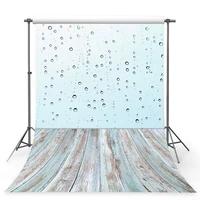 photography background light blue small waterdrop photography backdrop vintage wood floor photo backdrop for kids baby shower