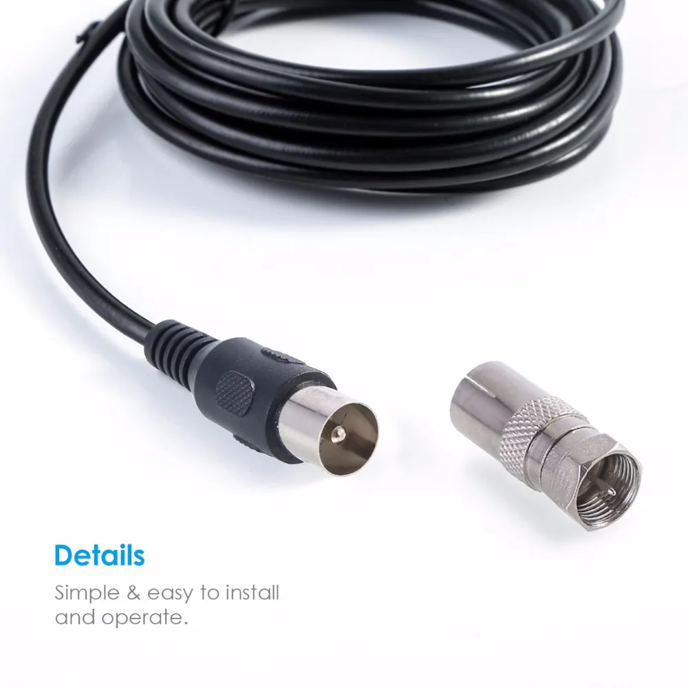 Внутренняя ТВ цифровая антенна для DVB-T DVB-T2 ТВ-палка HDTV Freeview 12dB 800 Mile бустер радио VHF