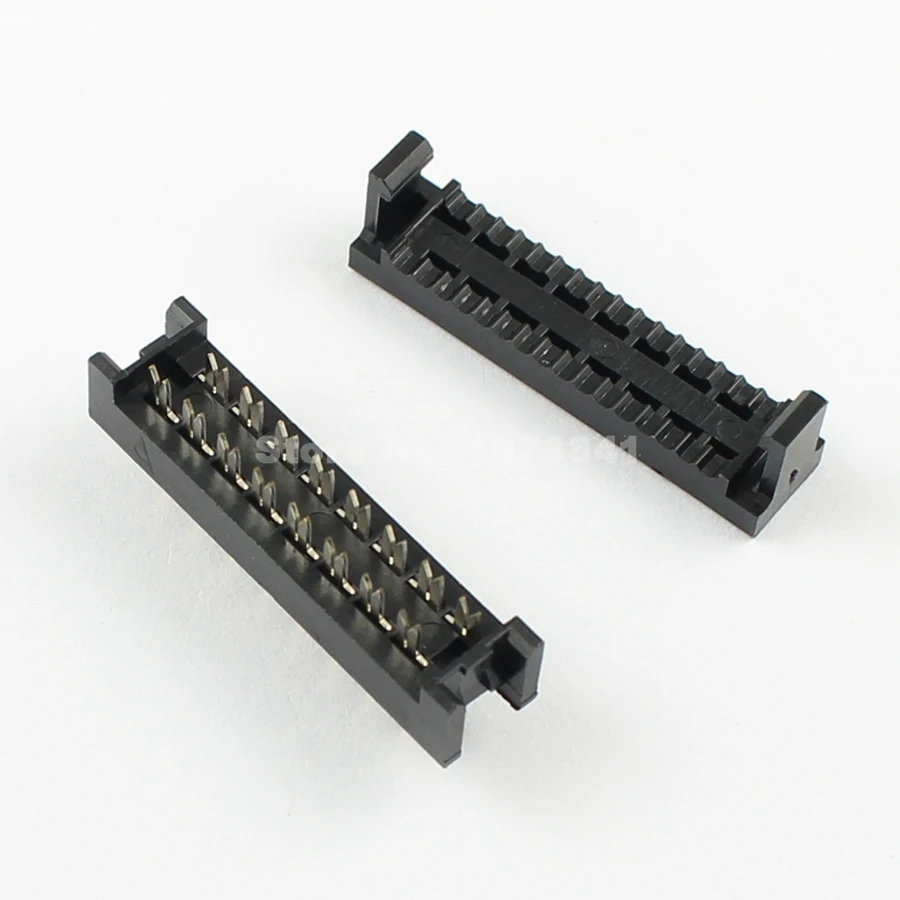 10 шт. в партии 2,54 мм Шаг 2x8 Pin 16 Pin мужской разъем IDC ленточный кабель переходник разъем