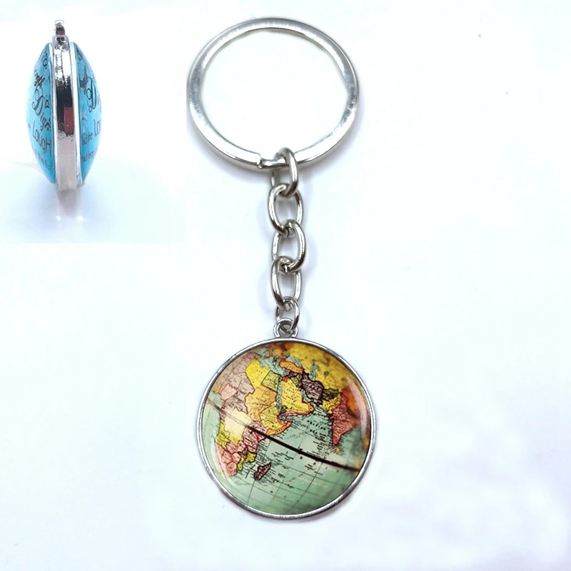 Двусторонний брелок с изображением глобуса и купола|Брелоки| |