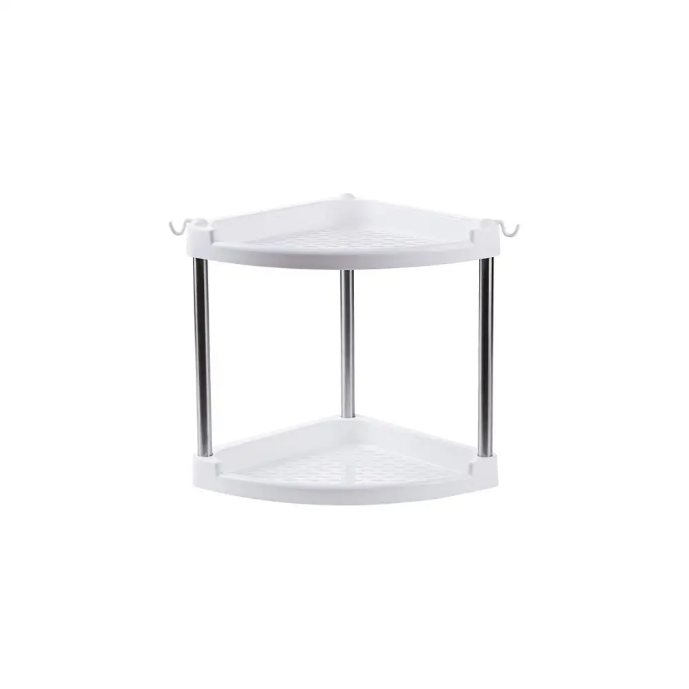 2 layer white OTHERHOUSE стойка для специй, кухонная угловая стойка для хранения, 2/3 слоев, органайзер для специй, полочка для приправ, стойка для приправ, кухонные аксессуары - Цвет: 2 layer white
