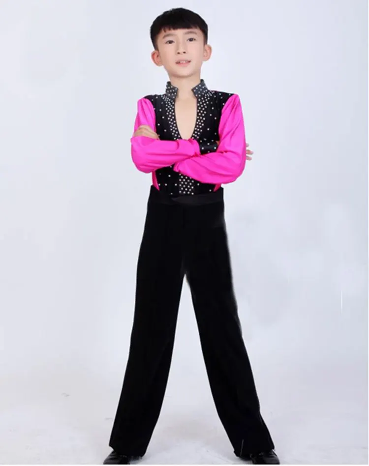 Детские костюмы для мальчиков латиноамериканских танцев ча-ча школьные классные