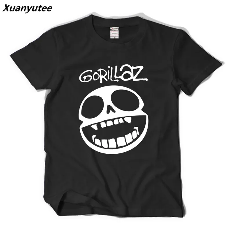 Xuanyutee Gorillaz Fans летняя модная футболка Homme с 3D принтом рок ролл Группа Lovers хлопковая