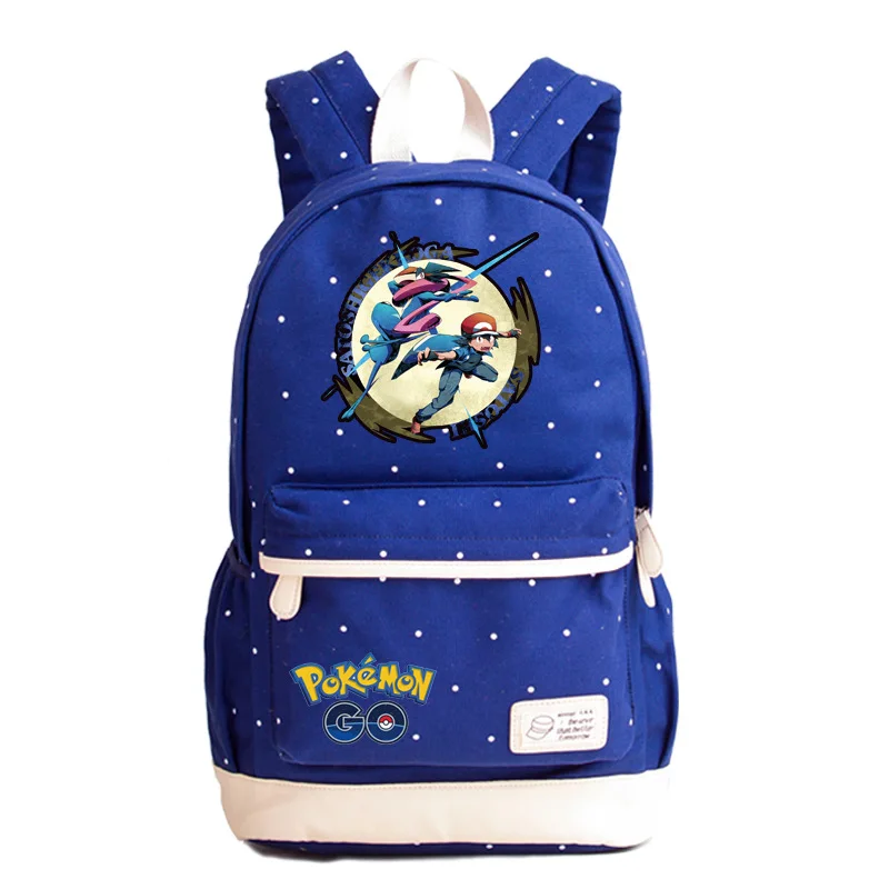 Рюкзак-Монстр Pikachu Eevee в горошек для школьников и подростков, для студентов, для путешествий, для ноутбука, для девочек и мальчиков, рюкзак