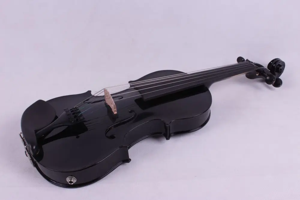 Новая Черная 5 струн 4/4 электрическая скрипка акустическая из клена дерева ели