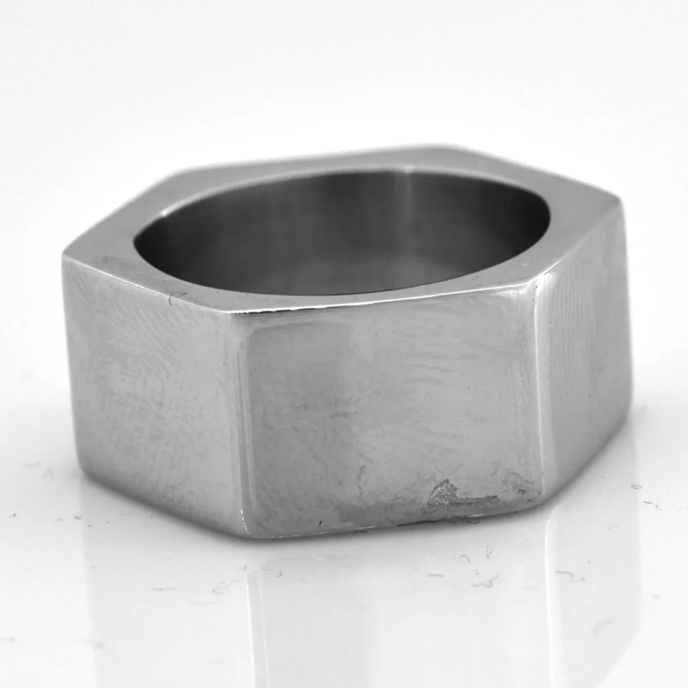 Fanssteel ювелирные изделия из нержавеющей стали гравируемый простой шестигранный