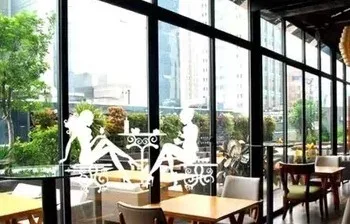 Модный стеклянный стикер на окна декоративный клей для рекламы в магазине