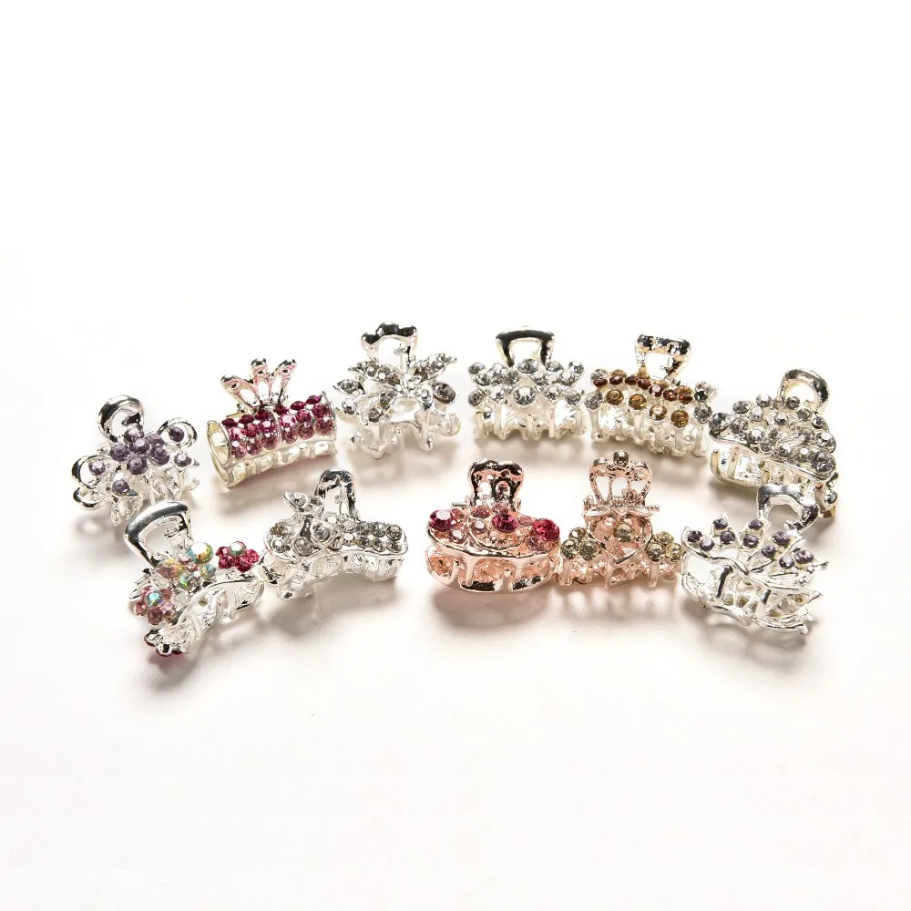 Заколка для волос в стиле бабочки женская мини-Заколка-краб ретро модный