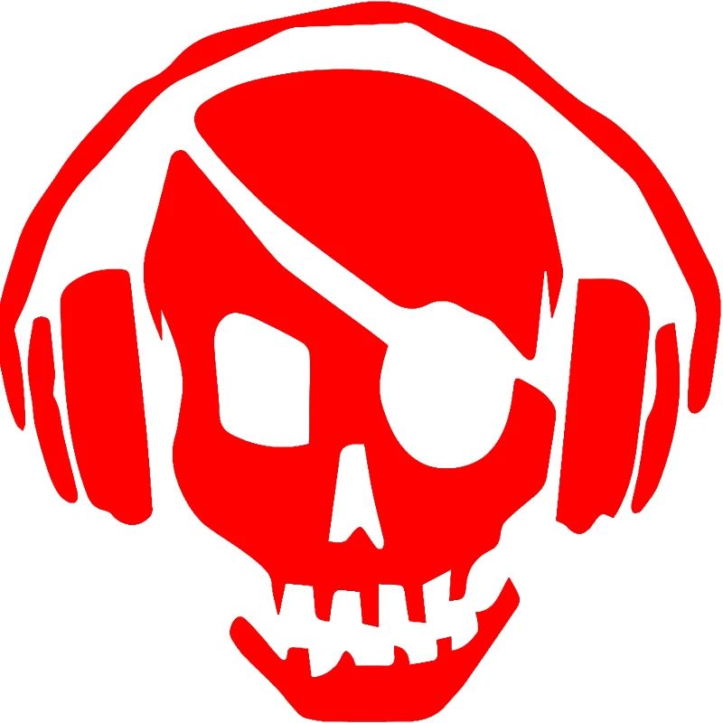 HotMeiNi жуткий череп пират грабитель носить наушники DJ звук механический