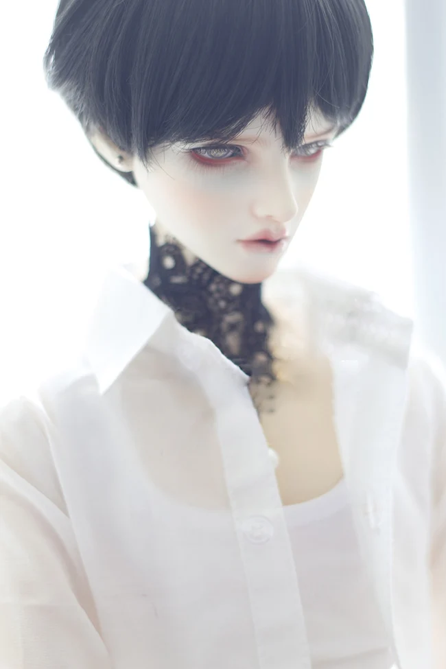 

BJD wigs High temperature wire soft short black hair available for 1/6 1/4 BJD SD MDD doll accessories