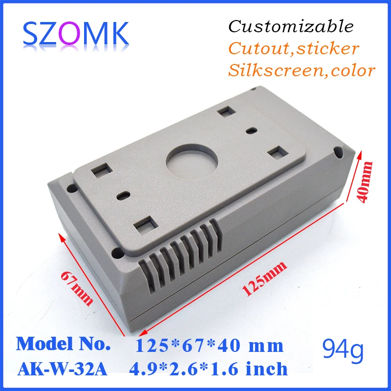 Темно-серый настенный ящик szomk пластиковый корпус для электронных приборов (4 шт.)