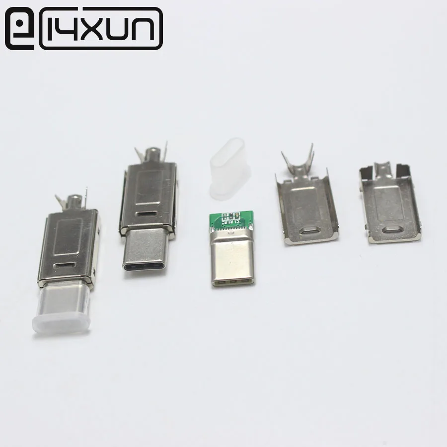 Оригинальный двусторонний штекер USB 3 1 Type-C-Type C 2 комплекта сварочный разъем для