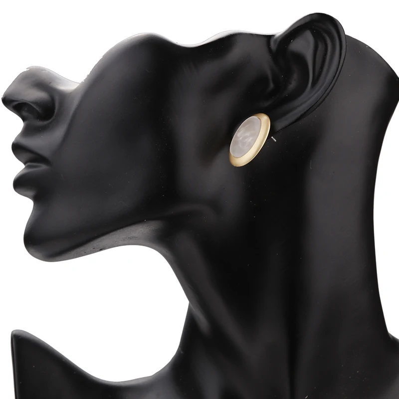 AENSOA Винтаж большие серьги-гвоздики для Для женщин boucle d'oreille ювелирные изделия классический ретро модные серьги серебряные ювелирные изделия brincos