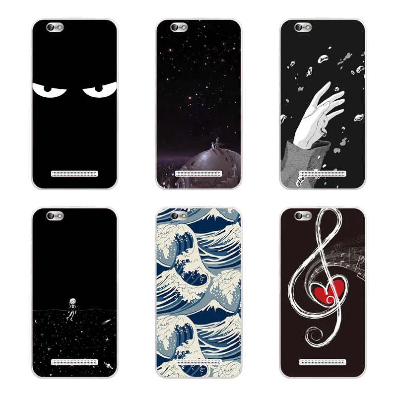 lenovo vibe c a2020 Case Silicon Black graffiti Painting Soft TPU Back Cover for Protect Phone cases shell |