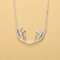 new fresh elegant silver color women deer collar collier necklaces for birthday gifts jewelry